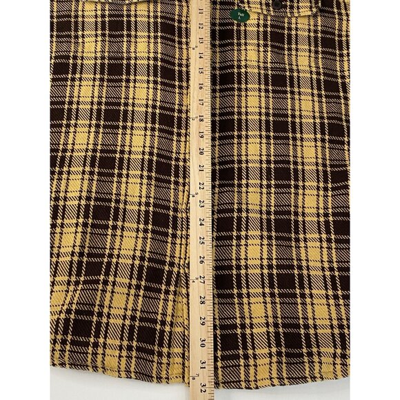 NWT LL Bean 1912 Overshirt Men’s L Tall Slightly Fitted Mustard Brown Plaid Jac - Picture 11 of 16